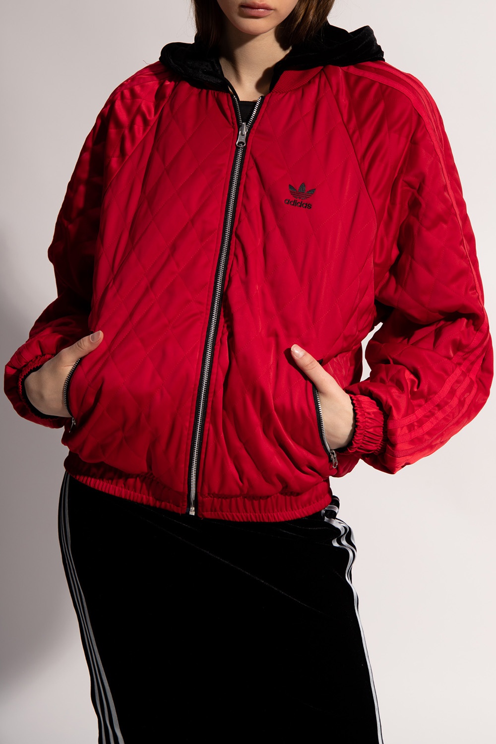 Adidas gold on sale blue red jacket